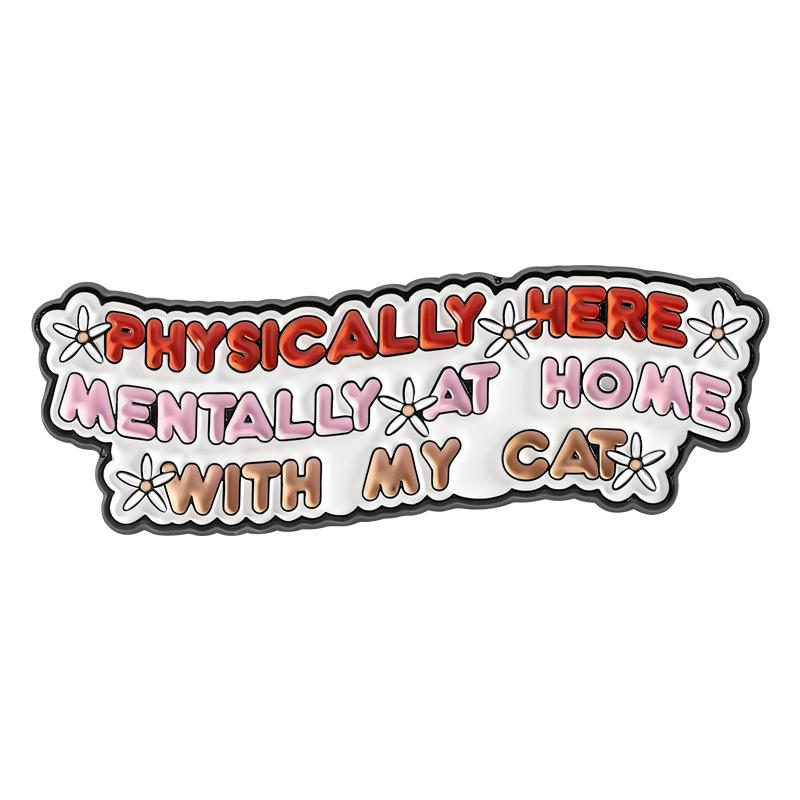 Toe Beans Appreciation Enamel Pins Distracted By Cats Paw Brooches Badges Cute Cartoon Animal Jewelry Gift for Pet Friends