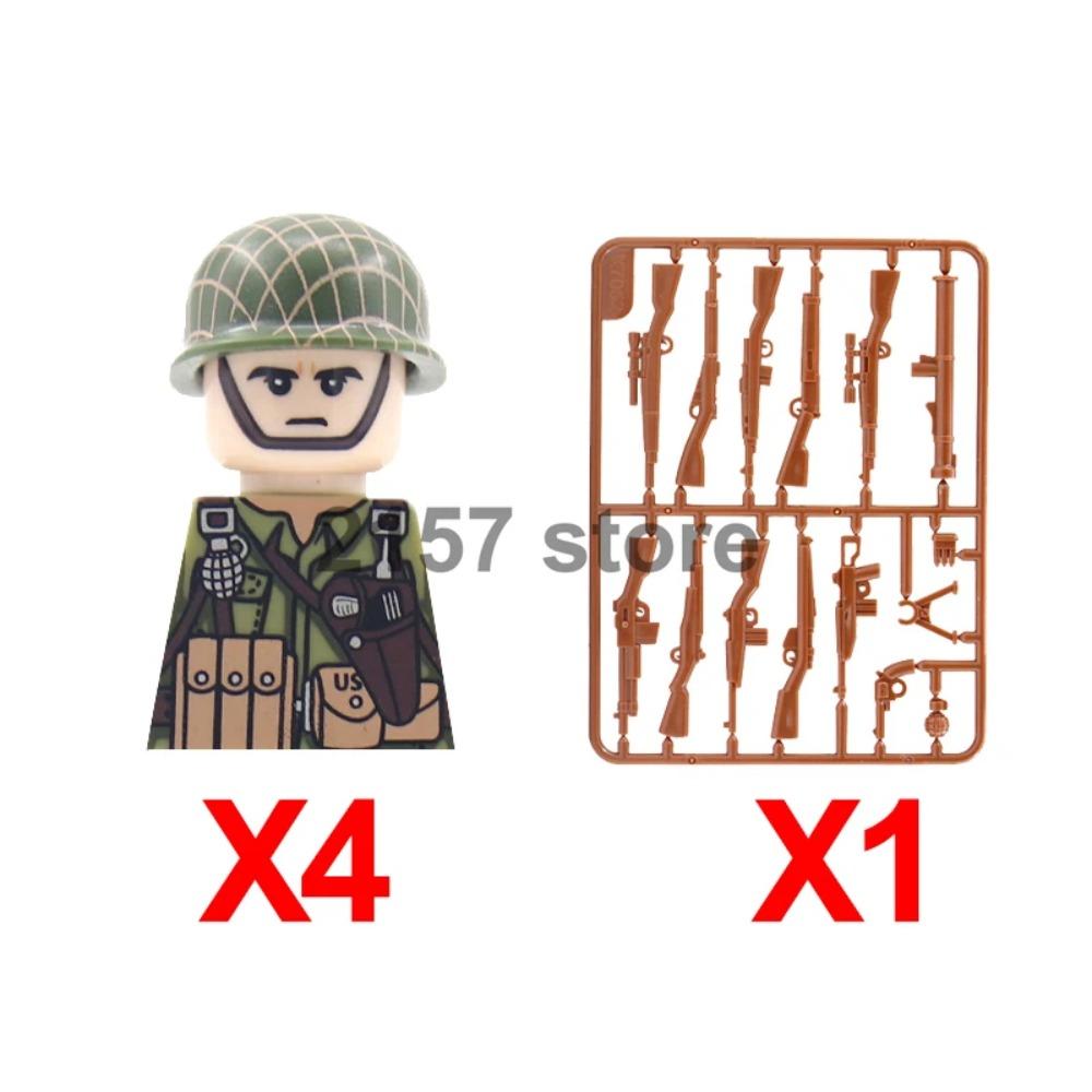 Military Soldier Figure Building Block Weapons Ranger Camouflage Vietnam War US Special Forces KSK Medical Bandit Thief Toy Gift