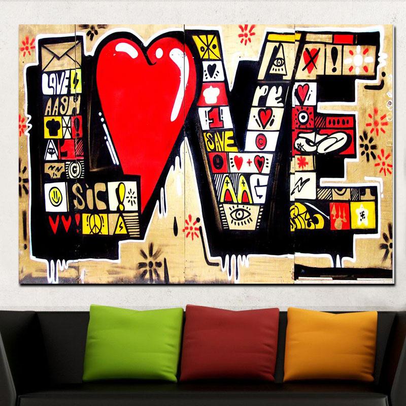 

Плакат HD Печать Уличное искусство Граффити 3D Красный LOVE СОВРЕМЕННЫЙ АБСТРАКТНЫЙ ХОЛСТ Живопись Искусство Настенные рисунки для гостиной Cuadros Декор