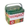 2pcs Christmas Decoration Candy Boxes with Convenient Carry Handle Sweets Storage Solution Handheld Candies Holder