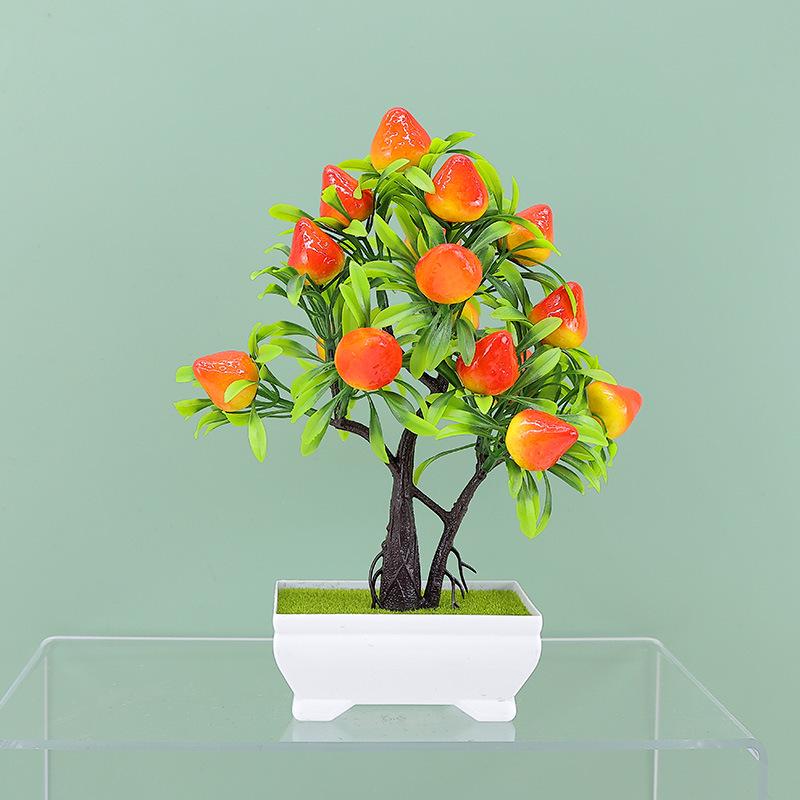 Artificial Bonsai Indoor Home Decoration with Fruit Details
