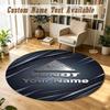 Round Rug Custom NameFendt Pattern Non Slip Carpet Home Floor Decor