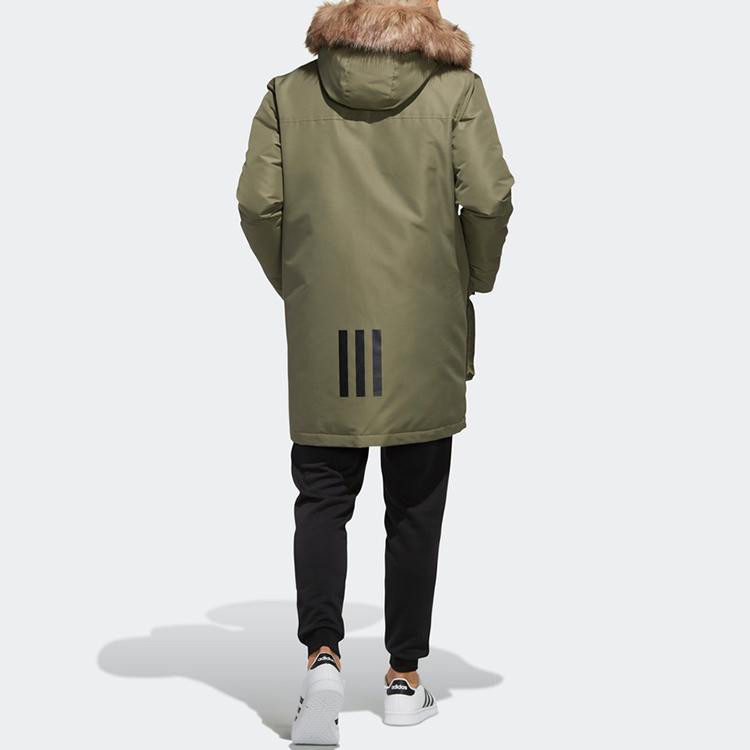 Adidas Neo Street Down Parka Men Outerwear Khaki-Brown EI4396
