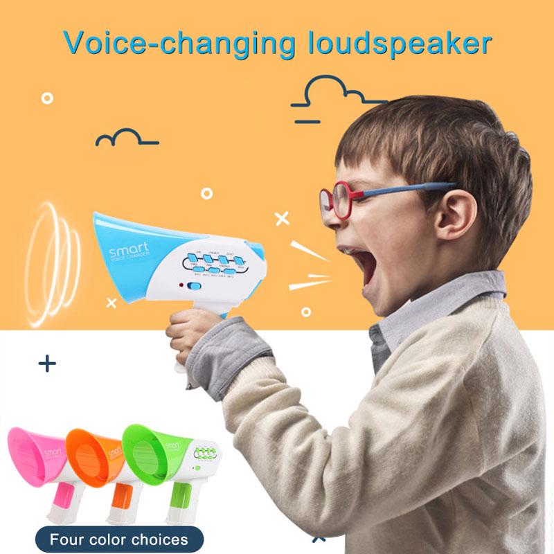 

2026 New Funny Kids Loudspeaker Toy Voice-changing Toys with 7 Different Voice for Children Creative funny variable speakers синий