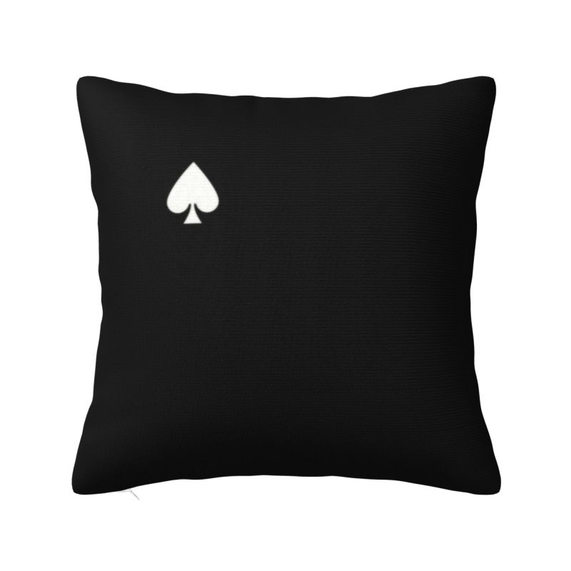 Poker Four Suits Pillow Covers Decoration Kawaii Card Game Players Cushions for Sofa Square Pillowcase