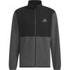adidas Fashion Casual Retro Striped Logo Jacket Unisex Jacket Black JM9017