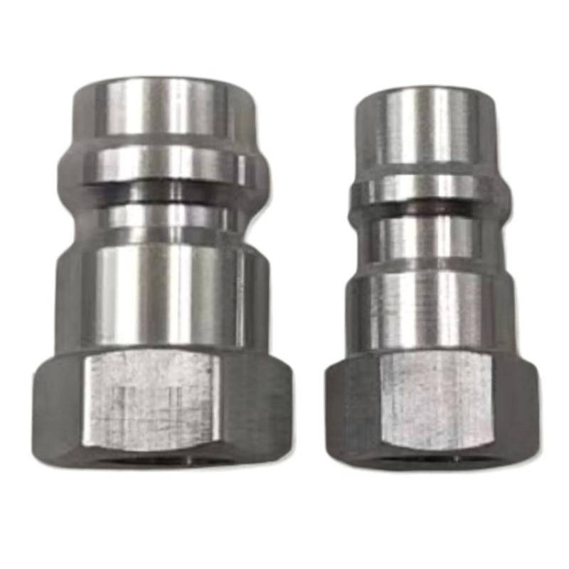 Universal 12 to R134a Service Port Adapter Valves Set with Protective Cap Car Conversion Valves for 508 Compressor