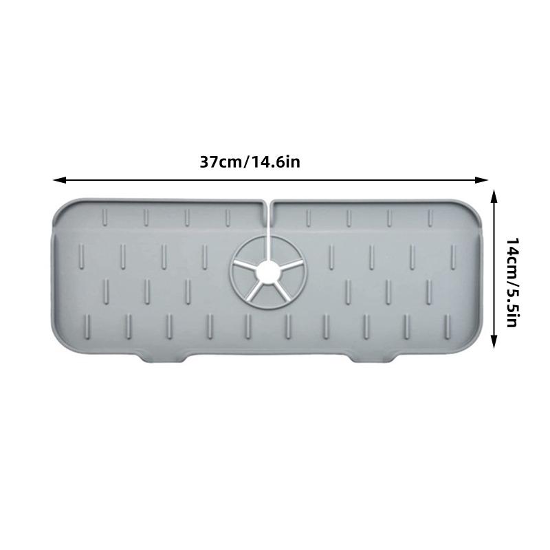 Silicone Faucet Absorbent Pad Sink Splash Guard Drain Pad Sink Countertop Protector Kitchen Bathroom Accessories