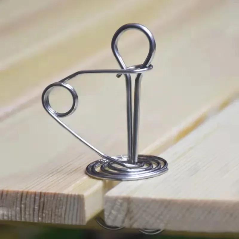 Pack of 10 Spring Deck Pegs Portable Stainless Steel Windproof Awning Tent Canopy Stakes Outdoor Hiking Accessories