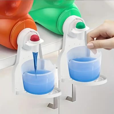Washing Liquid Cup Holder Foldable Laundry Detergent Holder Laundry Detergent Drip Catcher Laundry Organizer