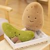 Cross-Border Fun: Sour Cucumber & Potato Plush Doll Set