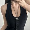 Hot Sale Horse Charm Pendant Necklace for Women Simple Adjustable Long Black Rope Sweater Chain Fashion Accessory 2026 Gifts