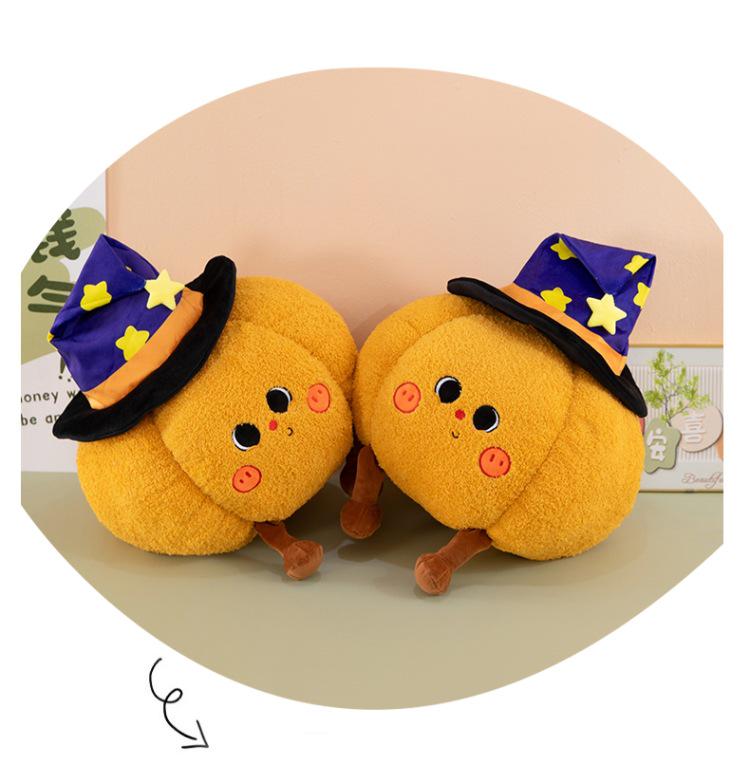 Funny Halloween Pumpkin Ghost Plush Pillow - Creative Photo Prop & Gift