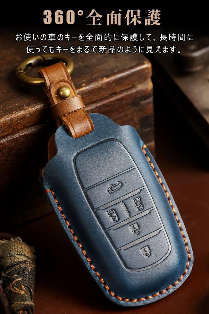 Toyota Schlüsseletui Toyota Neuer Alphard Smart Key Etui Schlüsselhülle Echtes Leder 5 Knöpfe Luxuriös Stilvoll Toyota Exklusiv Acryl Schlüsselhülle Schlüsselanhänger