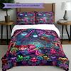 3pcs Duvet Cover Set (1*Duvet Cover + 2*Pillowcase, Without Core), Poppy Playtime Print Bedding Set, Bedroom Decor, All‑Season, Birthday Gift