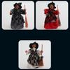 3pcs Cloth Halloween Broomstick Witch Pendant Creative Halloween Ornament Witch Hanging  Window
