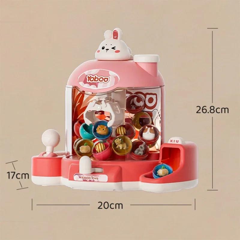 Non-Toxic Kids Clip Doll Claw Machine Doll Grabber Arcade Crane Claw Machine With Music And Lighting Mini Doll Machine Toy Christmas Gift