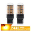 2025 Update Amber 7443 7440 T20 LED CANBUS 144SMD Car Turn Signal Light Parking Lamp BulbTurn Signal 2