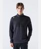 DESCENTE Running Soft And Ribbed Half-Zip Long Sleeve T-Shirt Black Sq323Rtl97