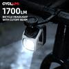 CYCLAMI CYC1700 Bezdrátové dálkově ovládané závěsné přední světlo na kolo Vysoký jas Cutoff Line Přední světlo 4000mAh 1700 Lumenů Hliníková slitina