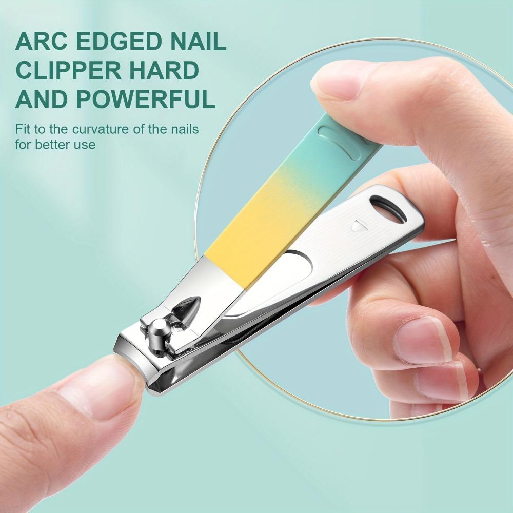 Set de manichiură Set de tuns unghii Bărbați, femei, tuns pentru degetele de la picioare Instrumente de îngrijire personală Instrumente pentru manichiură Pedichiură Kit de îngrijire Cadou (Culoare gradient)