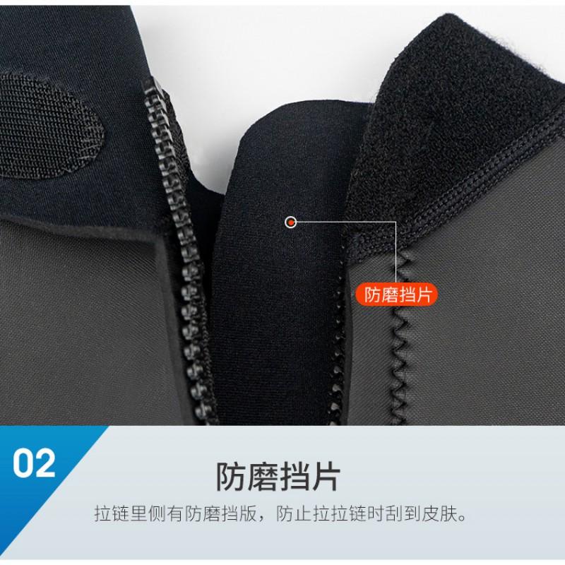 3MM Diving Suit Men's Warm Long-sleeved One-piece Women's Cold Surfing Snorkeling Swimming Pants