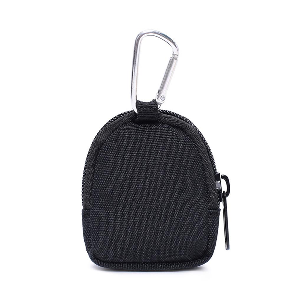 Wear Resistant Outdoor Coin Purse Earphone Pouches Keychain Zipper Pocket Outdoor Key Bag Belt Waist Pouch with Buckle
