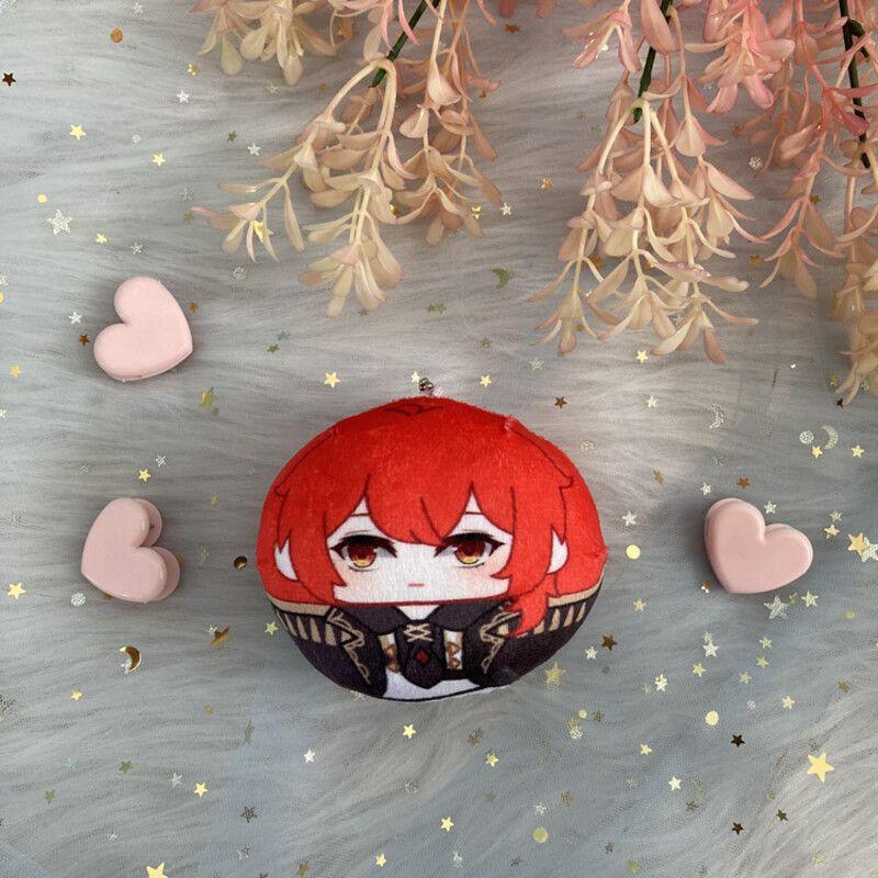 Genshin Impact Plush Dumpling Albedo Xiao Zhongli Thoma Key Chain Soft And Safe Gift