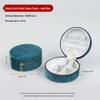 INS Round Mini Travel Jewelry Gift Box: Compact Ring Storage Case