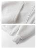Unisex Deconstructed Solid Color Half-Zip Heavyweight Hooded Pullover Sweatshirt