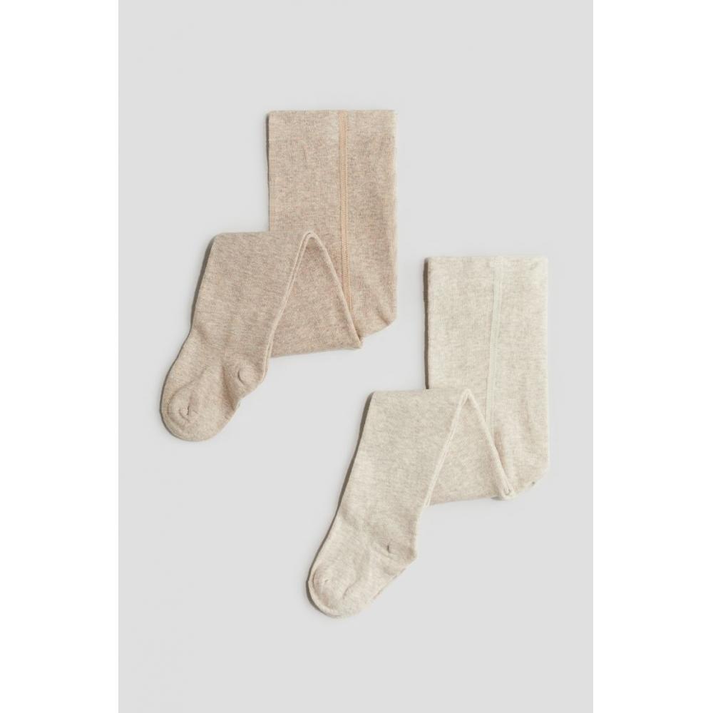 

Колготки HM 2 пары бежевый меланж