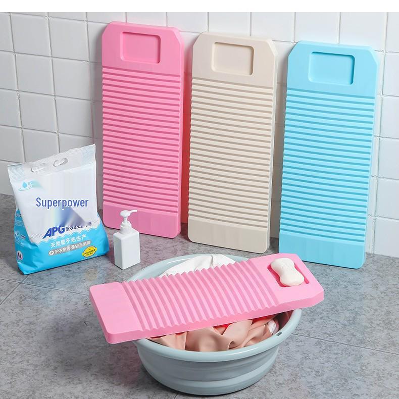 Durable Plastic Washboard with Soap Dish and Non-slip Design – Perfect for Home Laundry and Gift for Him