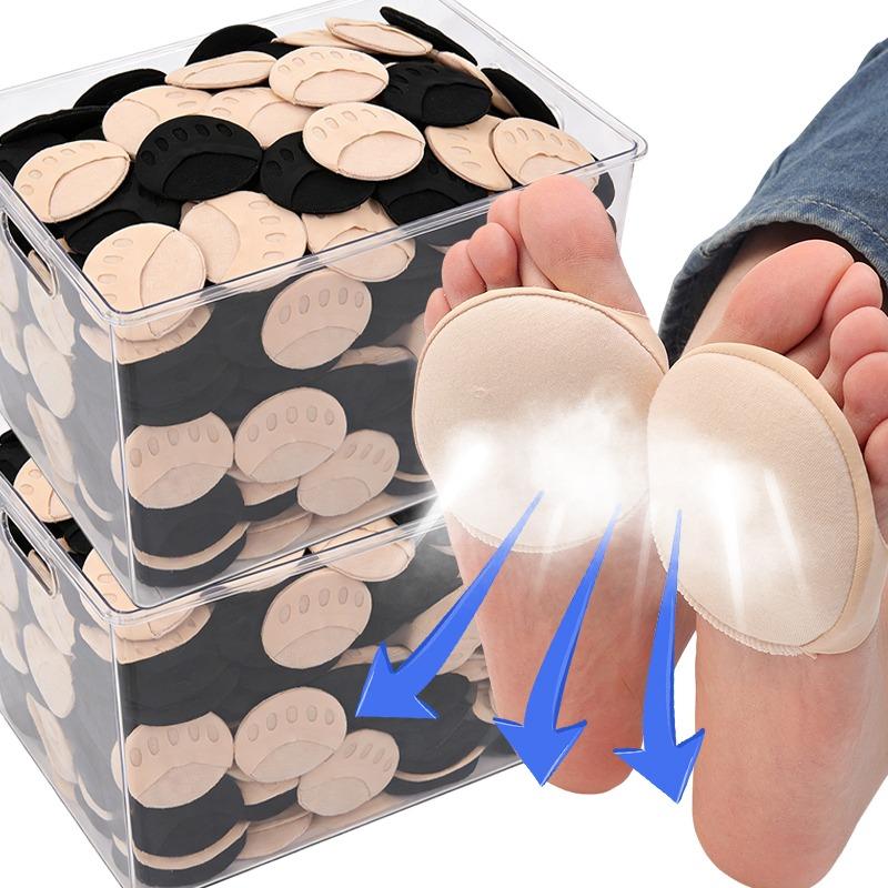 2/20pcs Five Toes Forefoot Pads for Women High Heels Half Insoles Invisible Foot Pain Care Absorbs Shock Socks Toe Pad Inserts