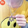 Hi Six-pointed Star of David Pendant Necklace Double-sided Retro Titanium Steel Punk Jewelry for Men Boys