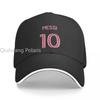 Cappellino da Baseball Rosa Numero 10 Moda Argentina Calcio Messi Cappellini Sandwich Stile Unisex Regolabile Cappellino da Papà Outdoor
