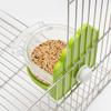 Transparent Cage Mount Bird Feeder Parrot Food Container  for Conures Lovebirds Finches