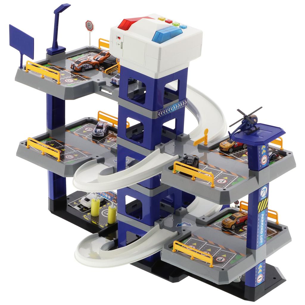 DIY Assembly Car Garage Parking Lot Toys Boys Children Toddler Tracks Car Toy Accessory Set