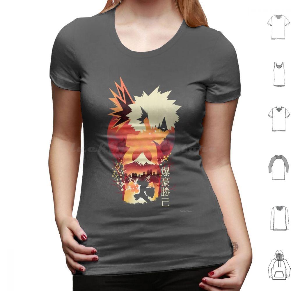 Bakugou Sunset T Shirt Big Size 100 Cotton Anime Manga Artistic Sunset Kawaii Japan Japanese Inspiration Home Hero Titan Tv
