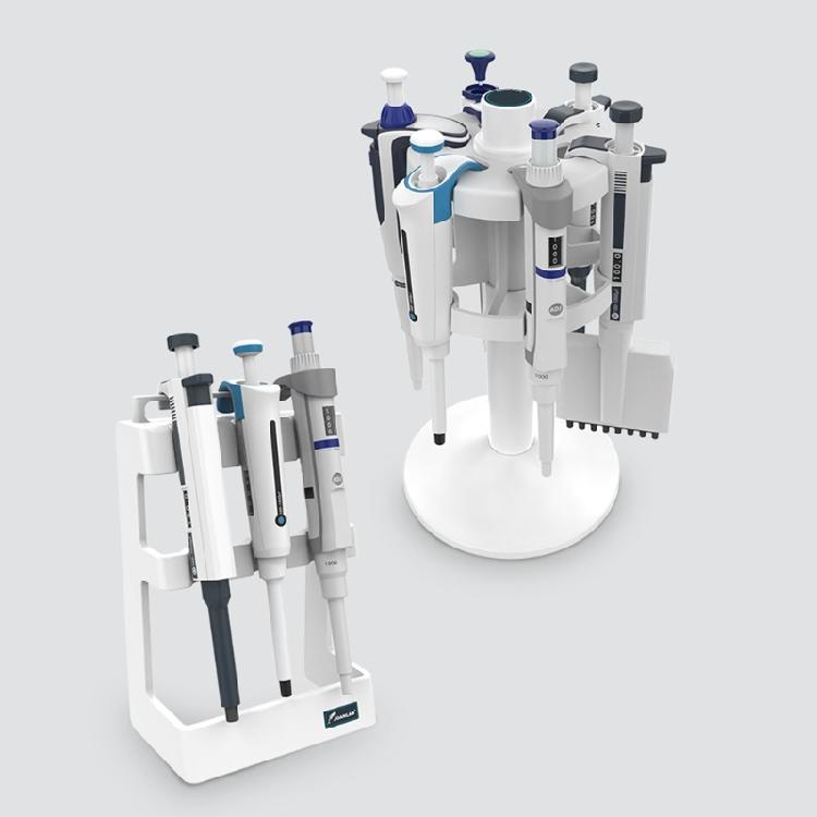 Portapipette Multifunzionale Supporto Micropipette da Laboratorio Rotazione a 360 Gradi 3-9 Pipette (Pipette non incluse) per Laboratorio