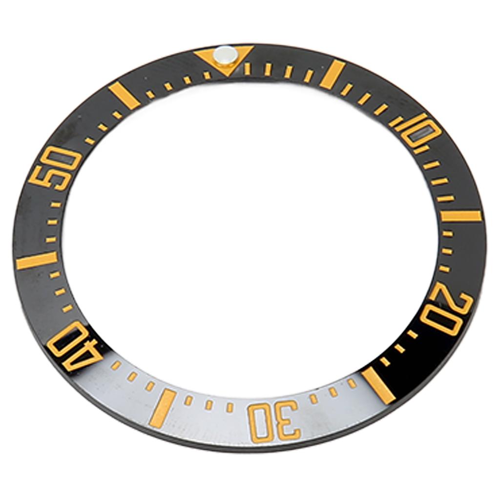 Watch Bezel Insert 40mm Ceramic Watch Bezel Ring Repair Replacement Accessory for Watchmaker Black