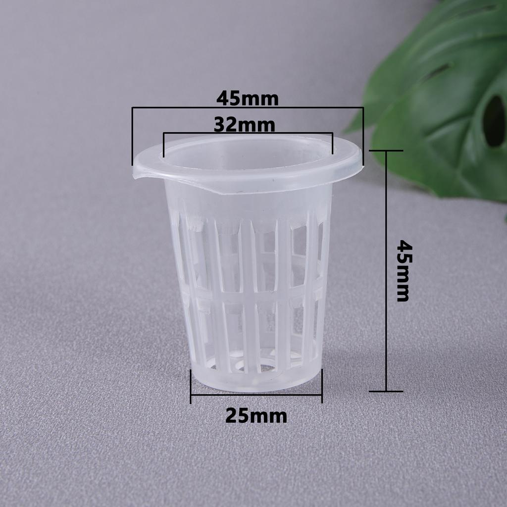 50 Stück Hydroponischer Pflanzkorb Pflanzenzuchtbehälter Garten Schlitztasse Hydroponische Gemüsepflanzung Setzlingtasse Schwamm
