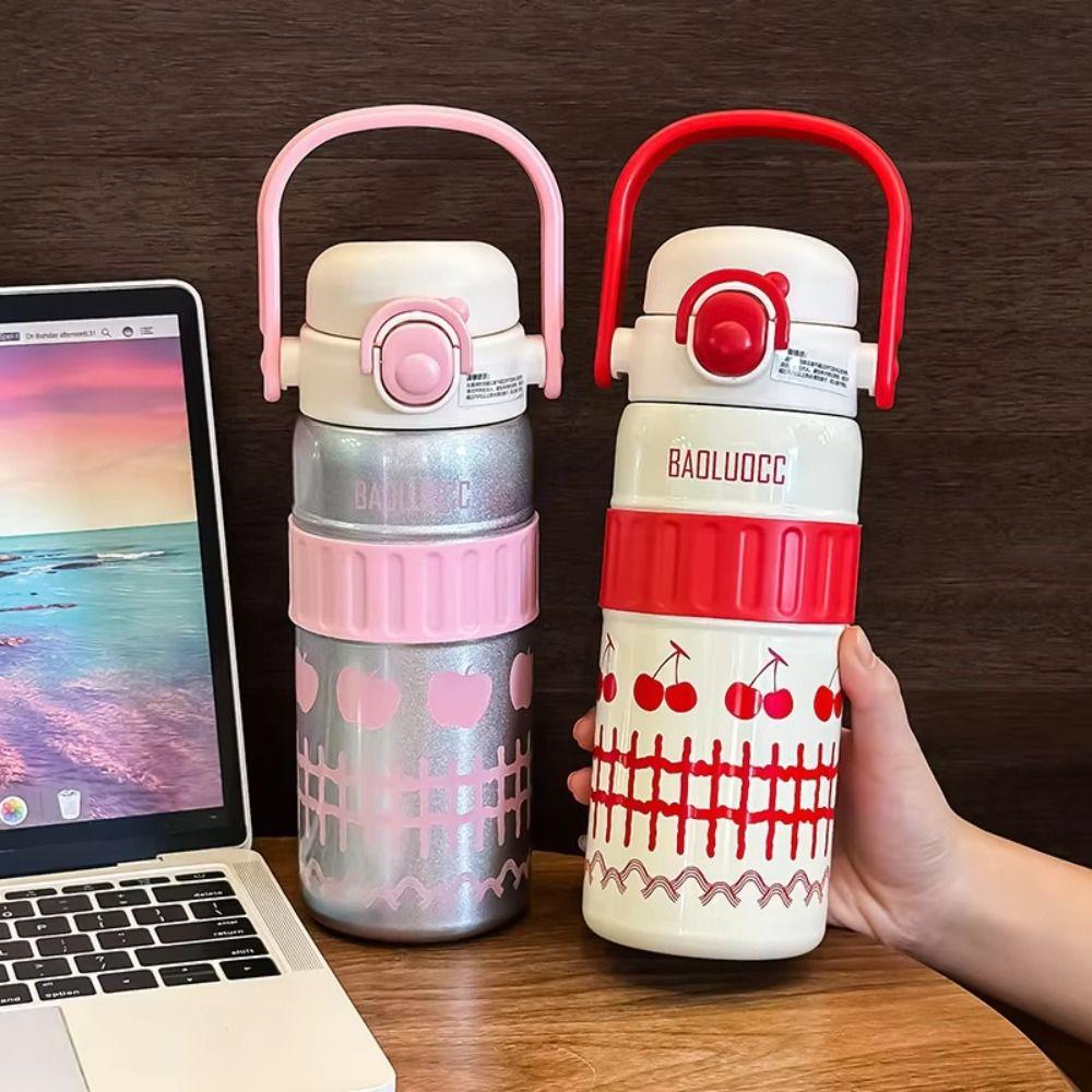 600ml Insulated Cup Large Capacity Vacuum Flasks New Thermal Mug  For Kids