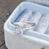 Moonstone Series Opening Adjustable Ring Personality High Sense Simple Light Luxury Niche High Sense Jewelry