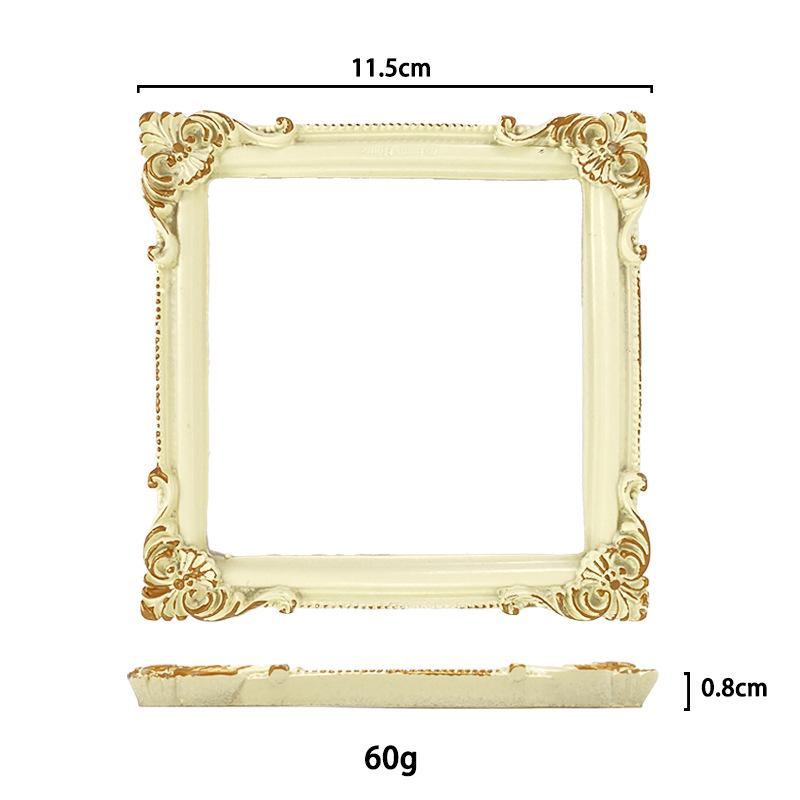 Mini European-Style Resin Photo Frame for Nail Art Display & Photography