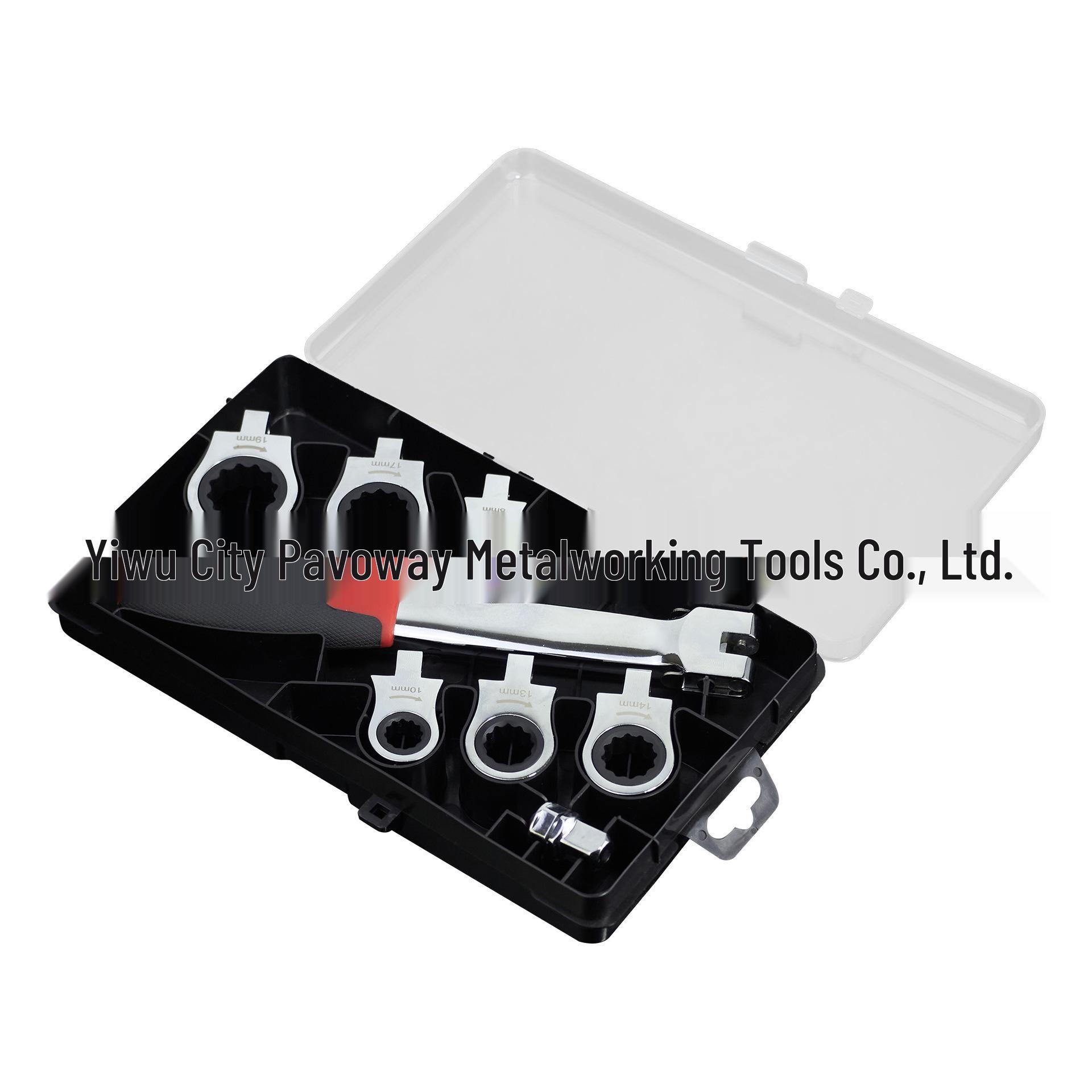 12-in-1 Interchangeable Ratchet Wrench - Flexible Head & Quick Release