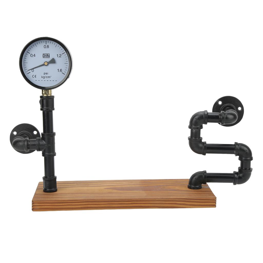 Wrought Iron Wall Shelf Space Saving Retro Industrial Style Wall Hanging Water Pipe Storage Rack