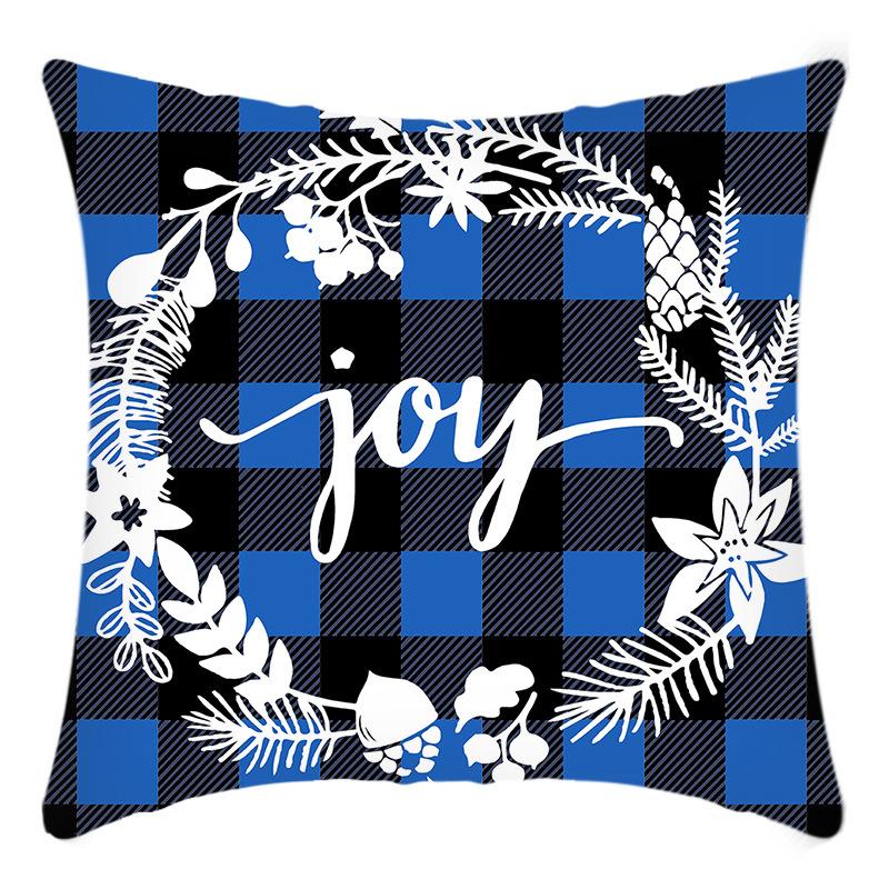 New Christmas Pillowcase Christmas Wreath Print Elk Deer House Decoration Holiday Pillowcase