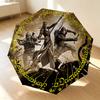 Lord Rings 8 Ribs 3Fold Black Glue Uv Protection Umbrella Sun Protection Rainproof Compact Folding Umbrella For Travel Daily Use C923197