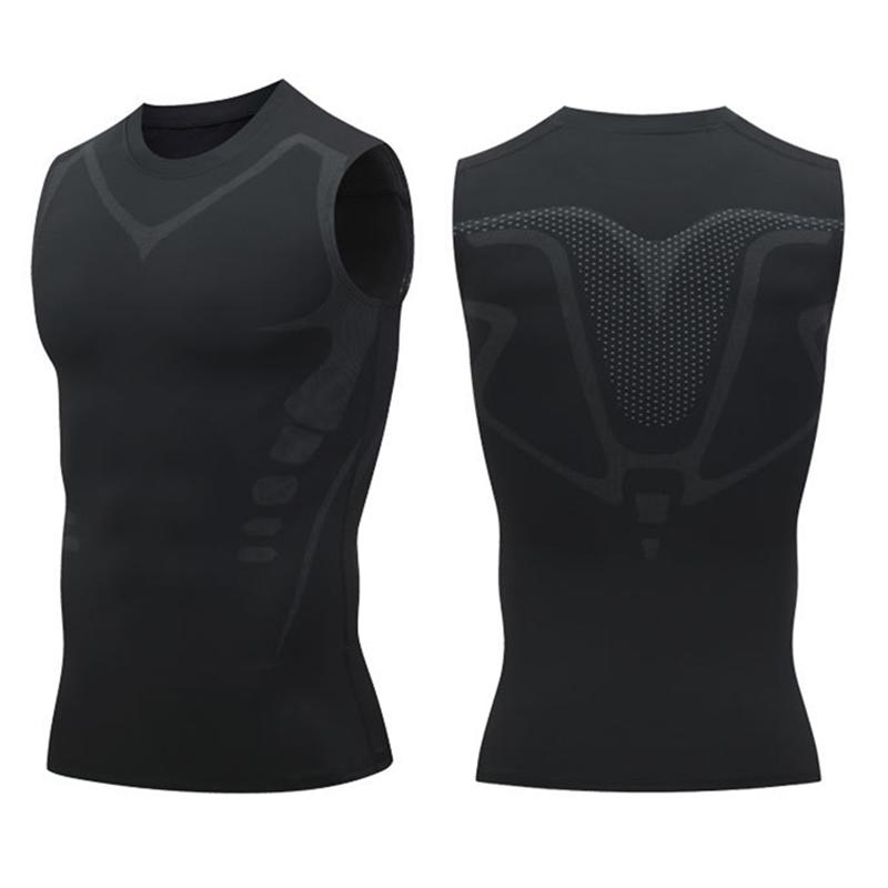 Men Sleeveless T-Shirts Base Layer Vest Basketball Sports Tight Compression Gym Fitness Jogger Running Top Jersey Outdoor Tank