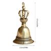 Brass Handle Loud Hand Bell Large Hand Bell for Weddings, School Classroom Game
